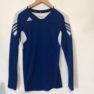 Blue & White Adidas Long Sleeve